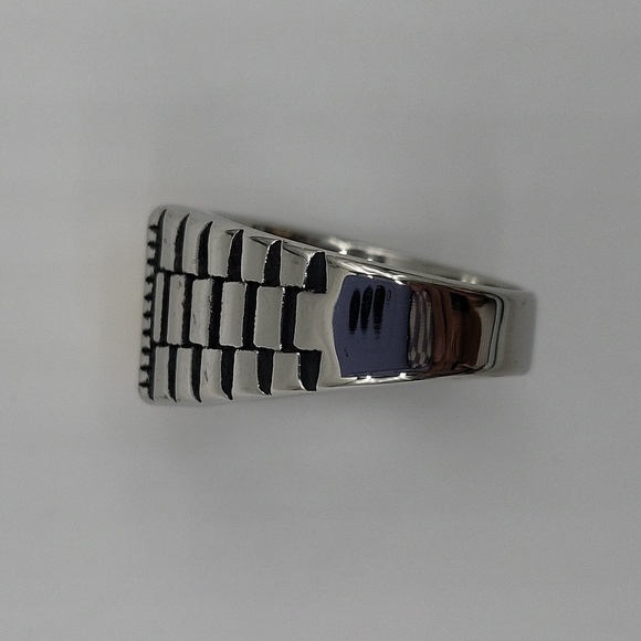 2010- Yellow Cubic Zirconia Handmade Men's Ring Size 10.5 NWT - Picture 6 of 8